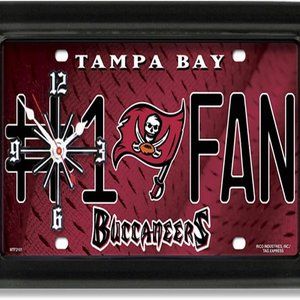 Tampa Bay Bucs #1 Fan Quartz Clock New